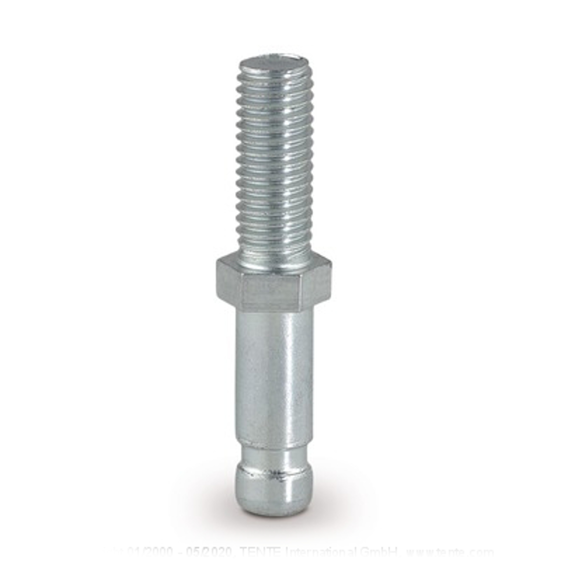 016-0573 Stift mit Klemmring und Bund, M10x15, Bauhöhe 6mm