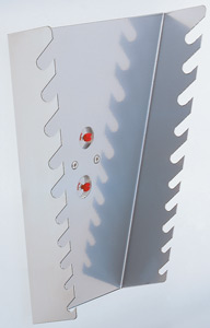 SchraubenSchlüsselhalter für 10 Schlüssel, senkrecht, B 145/75 x T 50 x H 220mm