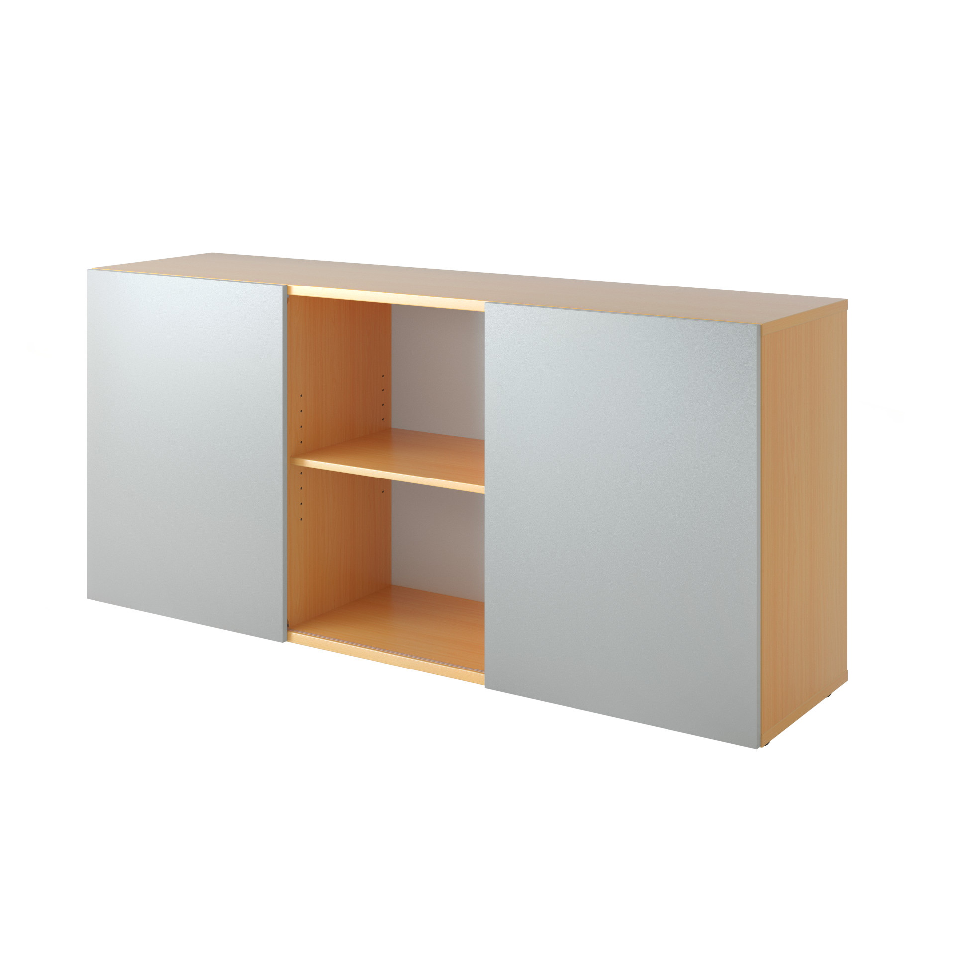 Sideboard mit Schwebetüren, 1600x420x748mm, Serie orga