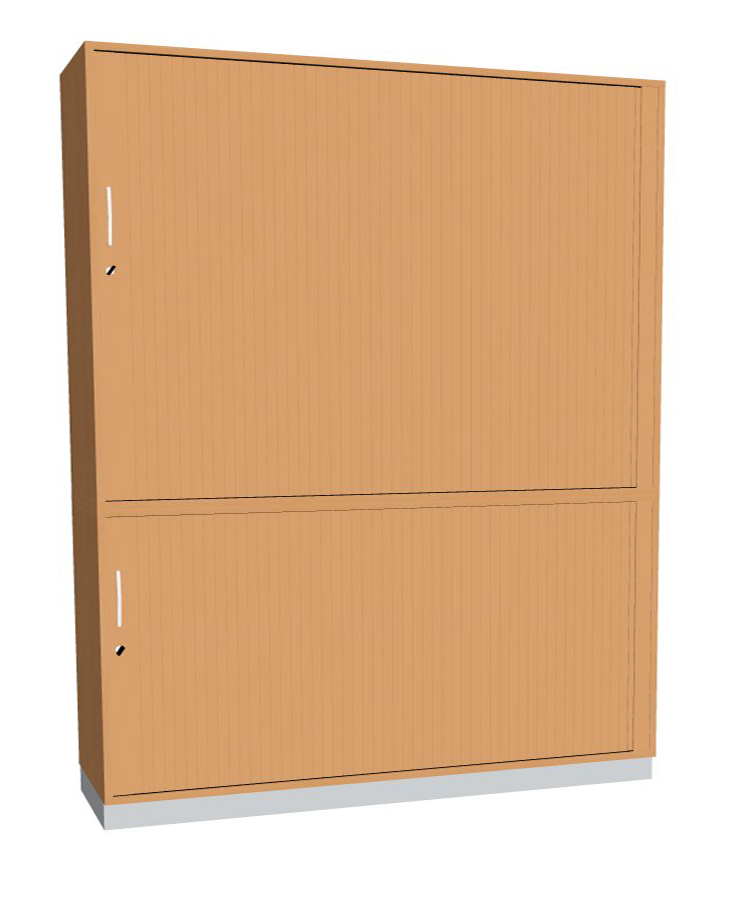 204-0044-76oGjO3bfHwXd01 Querrollladenschrank 5 Fächer Serie dataline