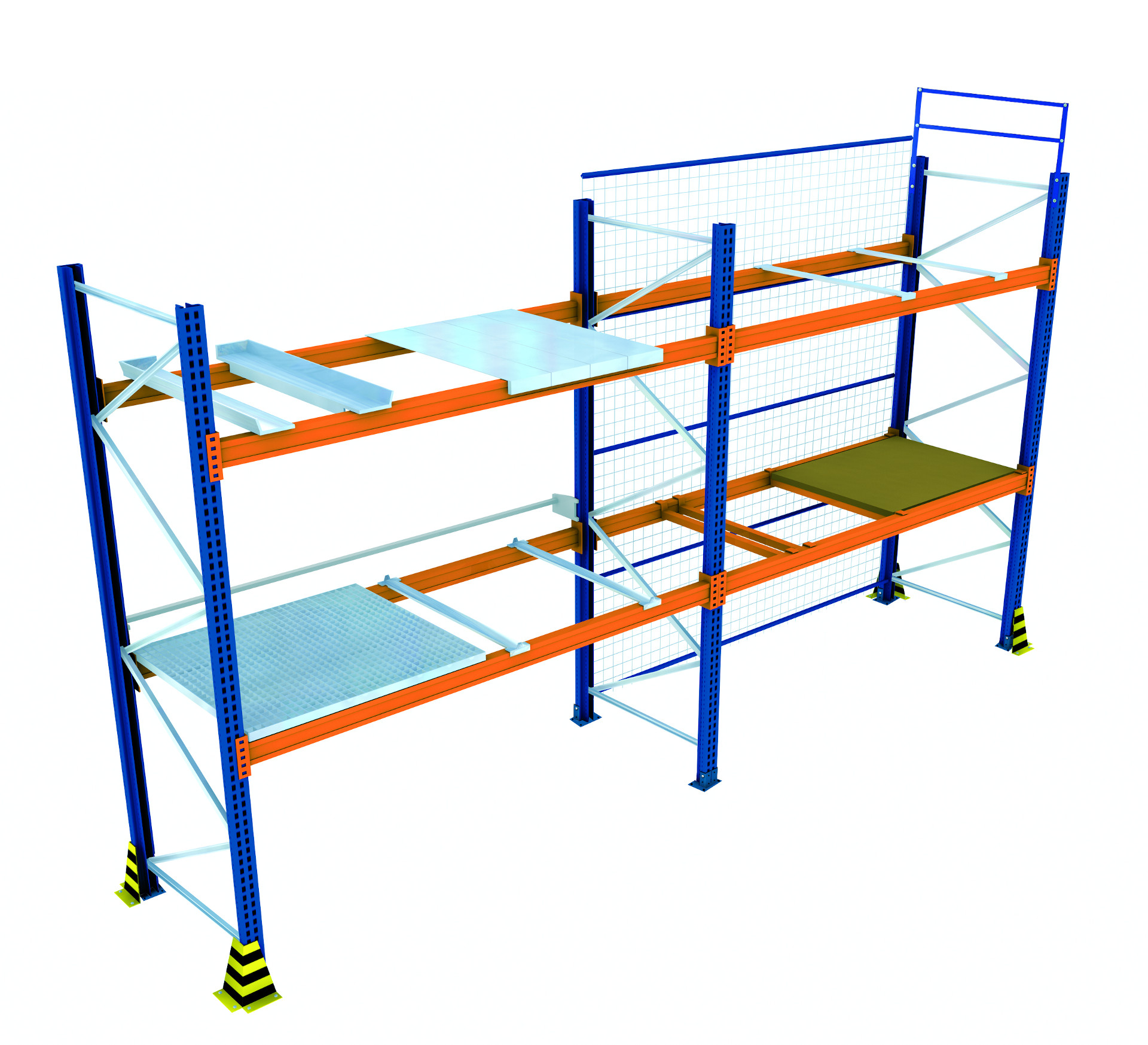 Palettenregal_kpl_skizze Schulte Palettenregal-Holmpaare