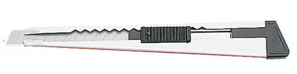 314-0043 Cutter aus Metall, mit Clip und Abbrechvorrichtung, 9mm Klinge, C1