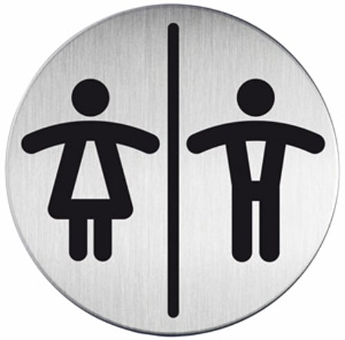 291-0124tuWDCRHc8PId4 Piktogramm ø 83mm Typ 20 WC-DAMEN / HERREN