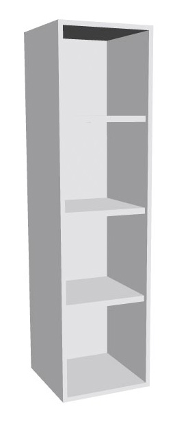 Aufsatz-Schrankregal 4  Ordnerhöhen 400mm breit Serie dataline