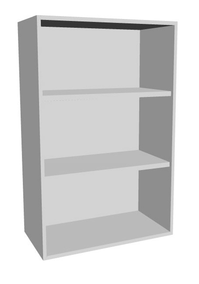 Aufsatz-Schrankregal 3  Ordnerhöhen 600mm breit Serie dataline