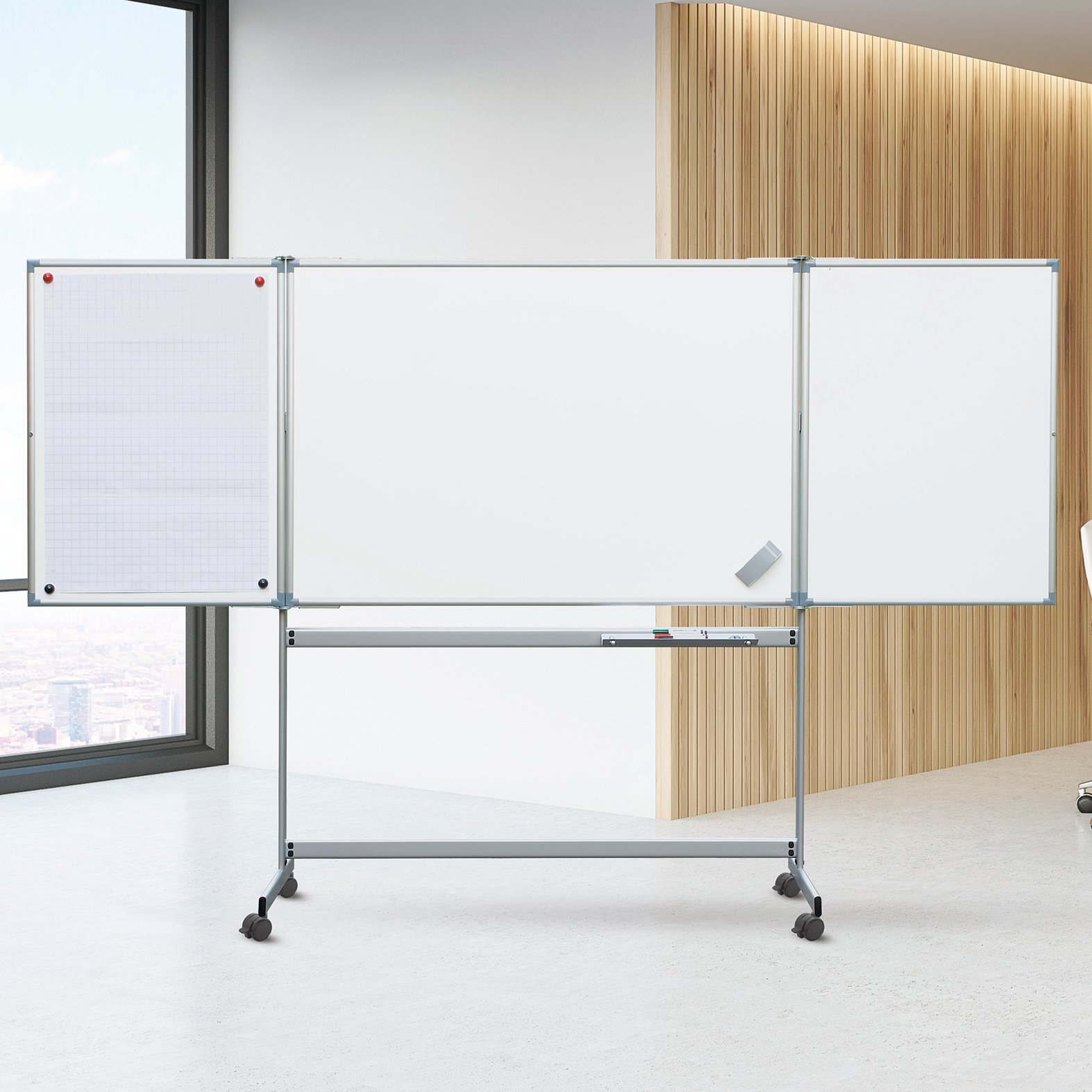 288-0088_S1310 Mobile Whiteboard Klapptafel MAULstandard