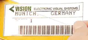 476-0081 VE = 10 Bogen Papier-Etiketten perforiert