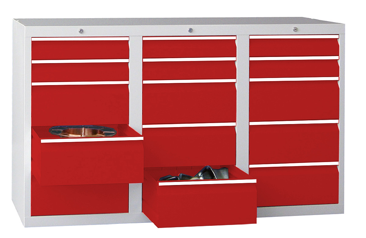 508-0231-3256bc6933249fa Schubladenschrank, 15 Schubladen,  Serie 501-15