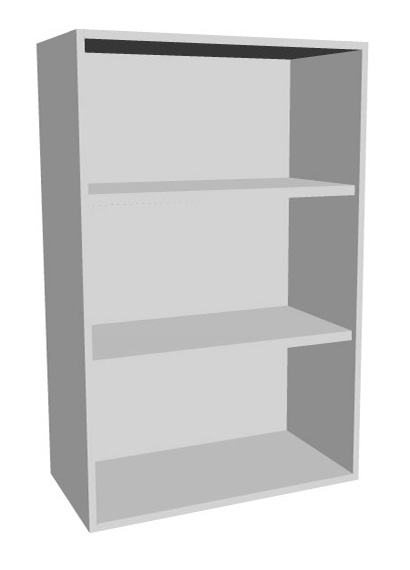 Aufsatz-Schrankregal 3  Ordnerhöhen 600mm breit Serie dataline