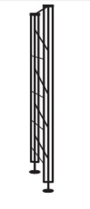 126-2233sNH4i487K43VW End-Seitenrahmen Höhe 1930 mm Serie Libra