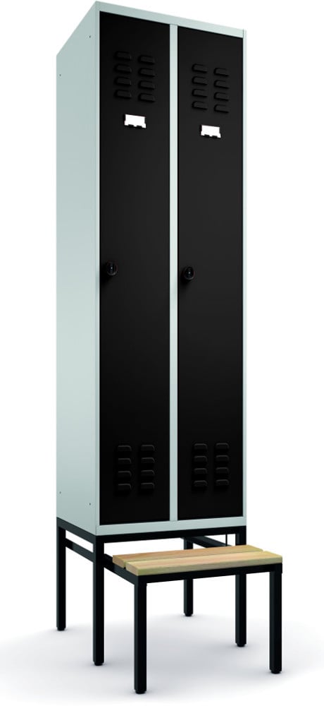 308-1285-39 Garderobenschrank 2-teilig, ausziehbare Sitzbank