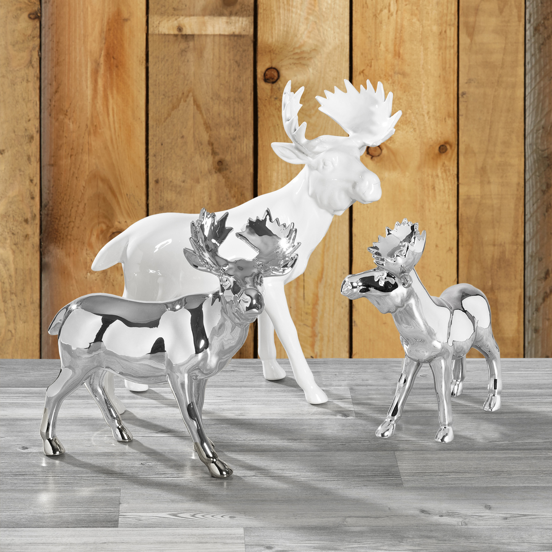 Elch Clark in silber in 2 Größen