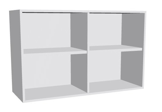 Aufsatz-Schrankregal 2  Ordnerhöhen 1200mm breit Serie dataline