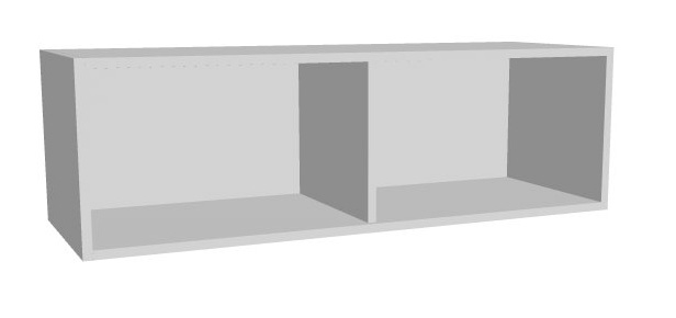 Aufsatz-Schrankregal 1 Ordnerhöhe 1200mm breit Serie dataline