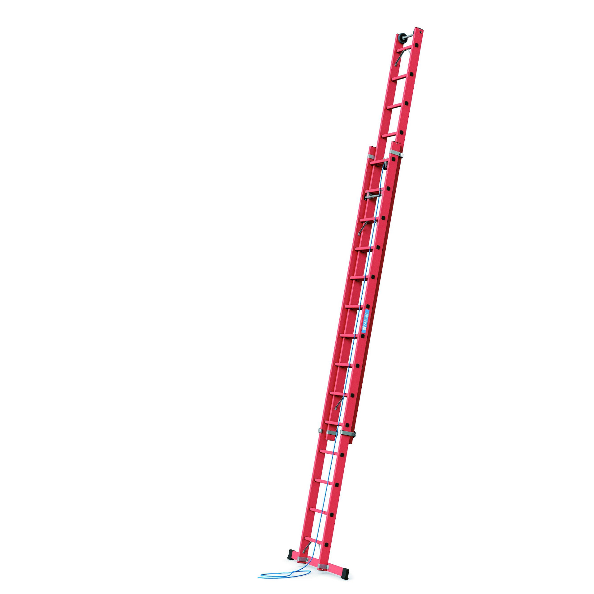 706-1018 GFK-Sprossen-Seilzugleiter 2-teilig