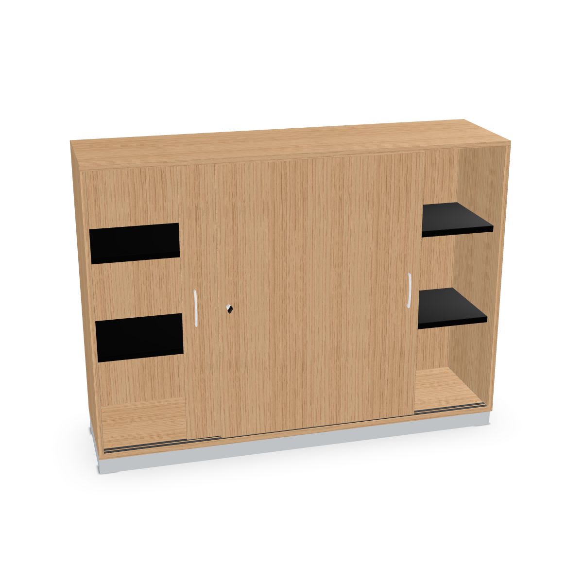 204-0018-149YCSf31wcxLC5 Schiebetürenschrank mit 3 Fächern Serie dataline