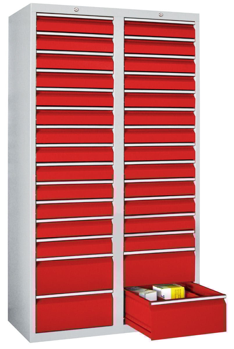 508-0230-3256bd8cfe8034d Schubladenschrank, 30 Schubladen, Serie 501-18