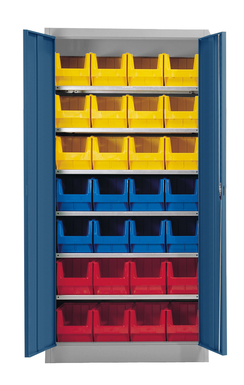 Stahl-Schrank mit Kästen Gr. 3