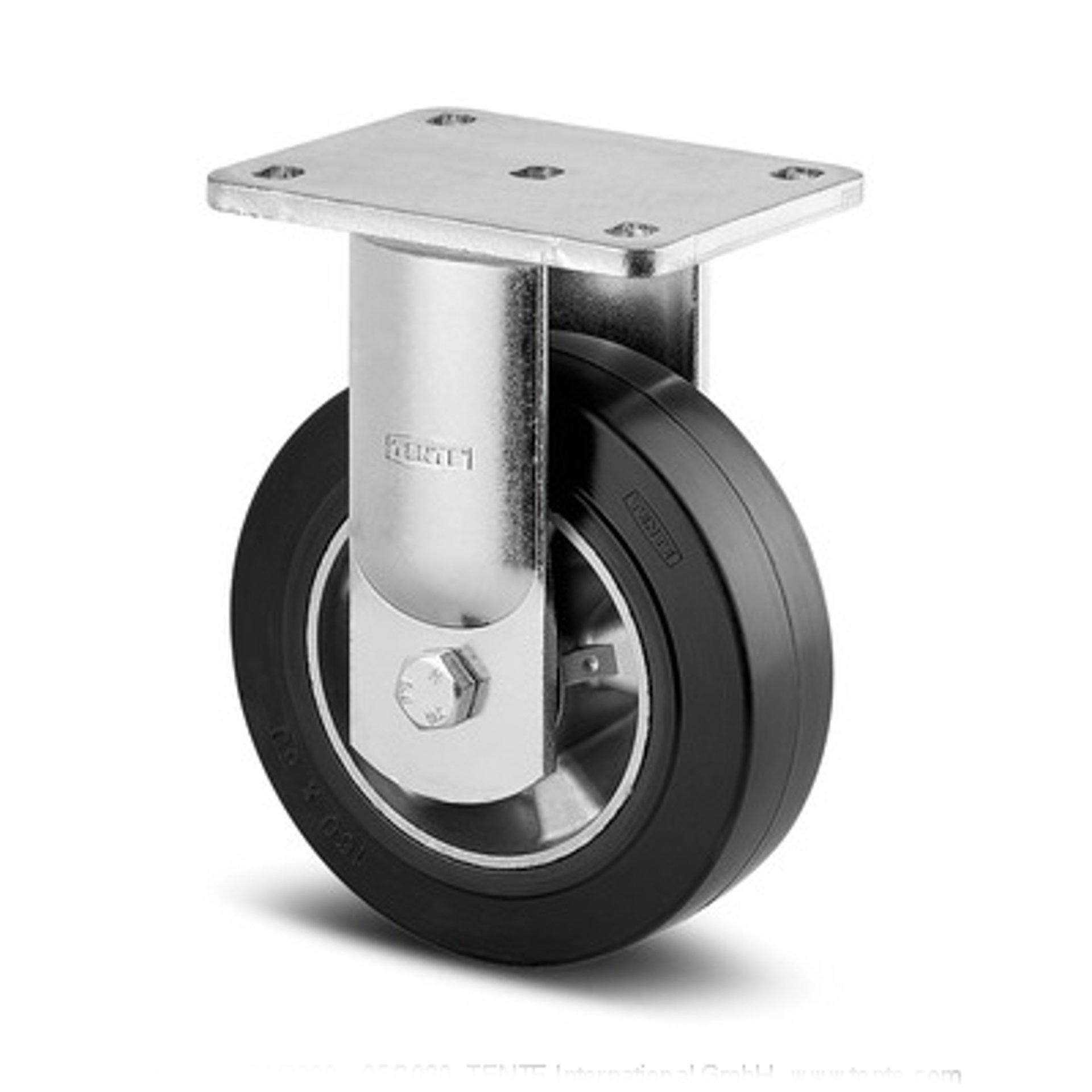 016-0446 Tente Bockrolle Ø 200 x 50mm breit mit Platte