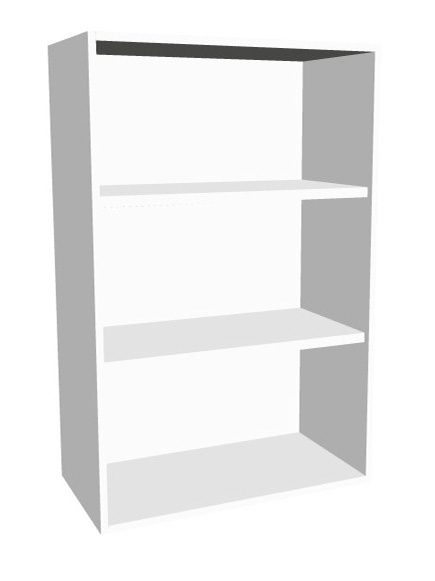 Aufsatz-Schrankregal 3  Ordnerhöhen 600mm breit Serie dataline