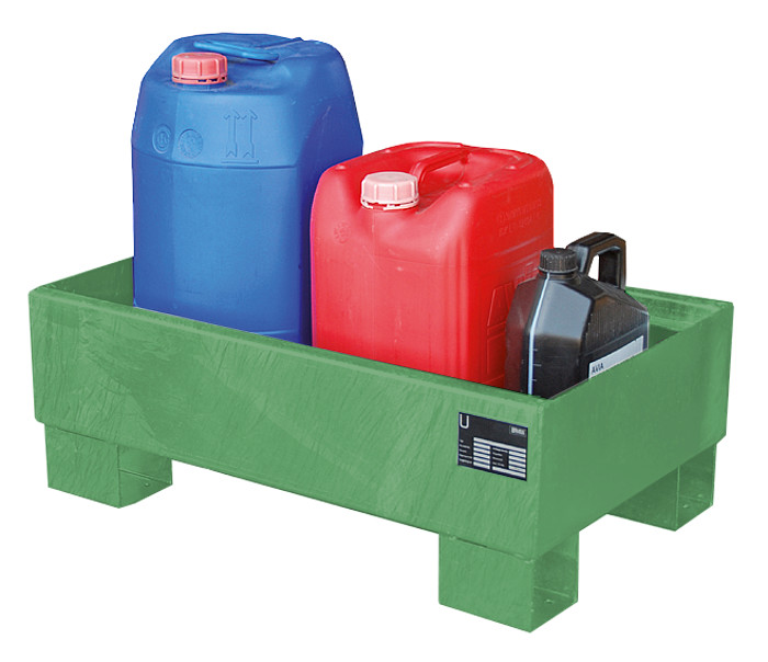 Auffangwanne, Auffangvolumen 60 Liter, ohne Gitterrost