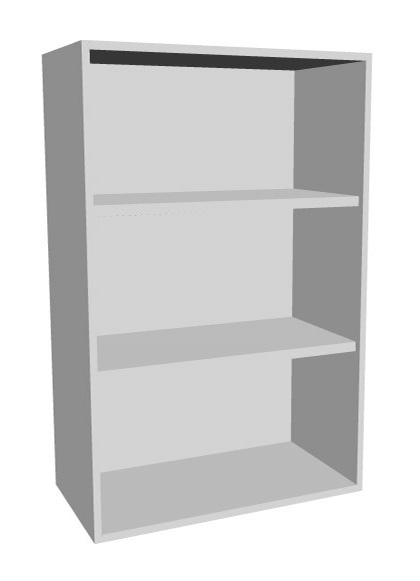 Aufsatz-Schrankregal 3  Ordnerhöhen 600mm breit Serie dataline