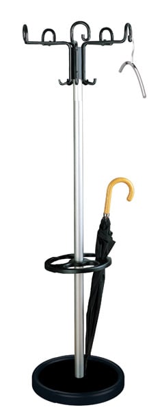 126-216655c2056e6ecf3GoGsvPmCgp1xC Garderobenständer prima, Krone drehbar, ø500xH1760mm, alufarbig/schwarz