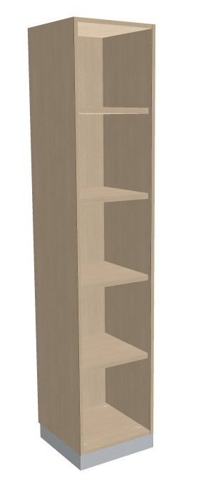 204-0073-71WywRkquQPOiUF Schrankregal 5 Fächer 400mm breit Serie dataline