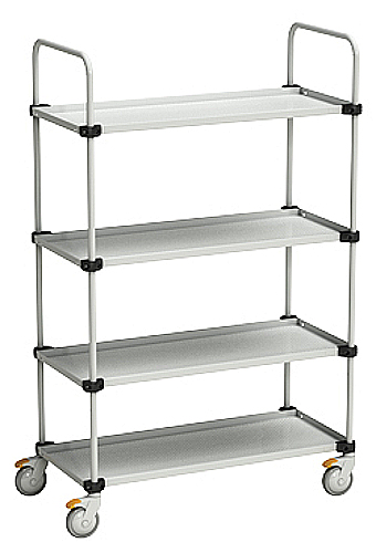 4-Etagenwagen, Gesamthöhe 1535mm, Tragkraft 300kg