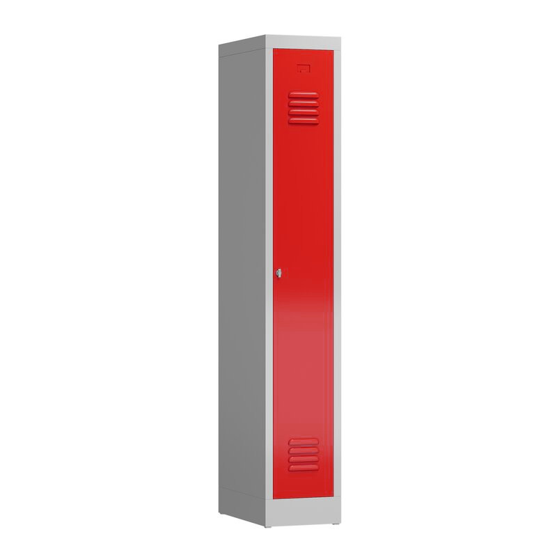 307-0003-32 Lüllmann ClassiX Stahl-Garderobenschrank 1 Abteil à 300 mm