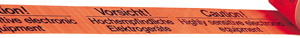 489-0158 VE = 6 Rollen Signal-Klebeband "Hochempfindliche Elektrogeräte!"