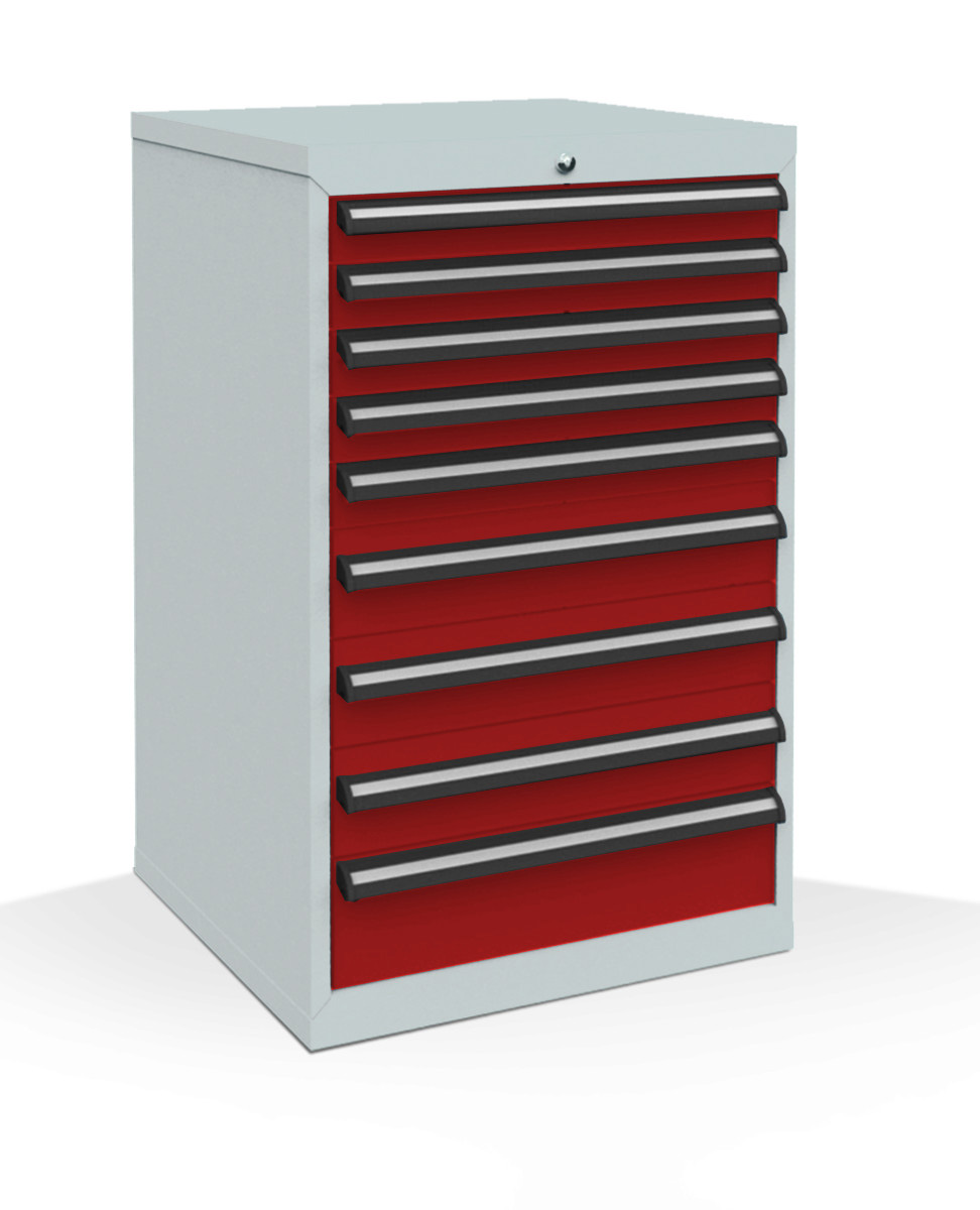370-0008-3256c42fafef71e Schubladenschrank Typ 8, 9 Schubladen, Serie 575