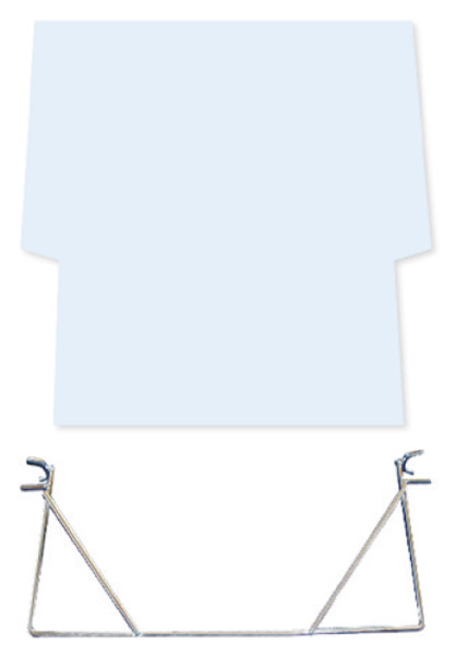 411-0005 Top-Schild für Kundenstopper mit Halterung