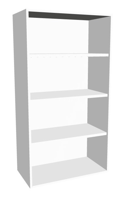 Aufsatz-Schrankregal 4  Ordnerhöhen 800mm breit Serie dataline