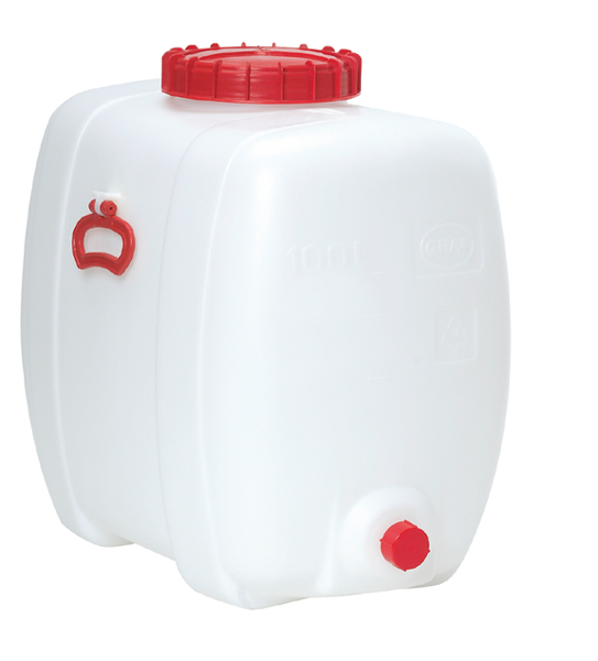 604-0022 Ovalfaß, 100 Liter, weiß, 650x410x580mm