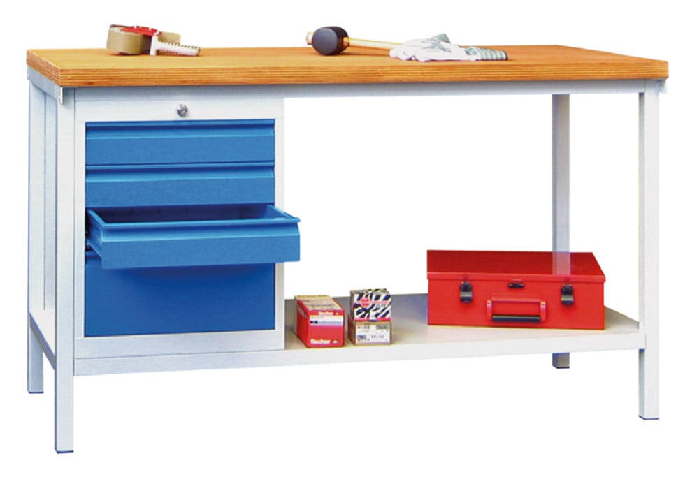 508-0467 Werkbank mit Schubladenblock