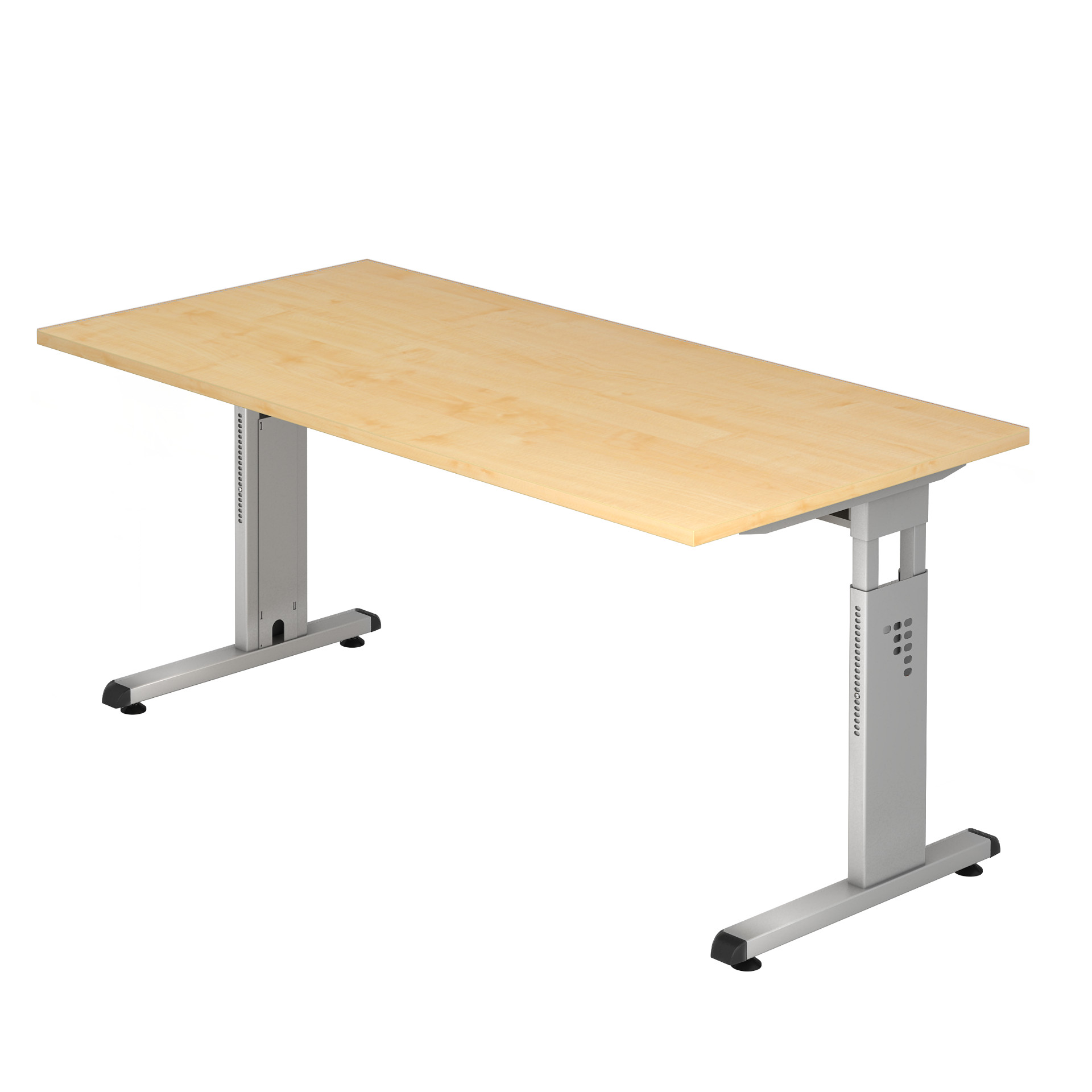 212-0042-70 Hammerbacher Schreibtisch, Gestell silber, Serie orga O