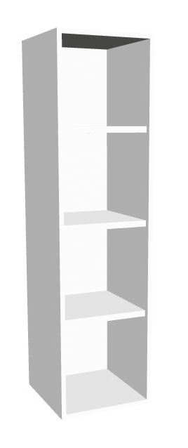 Aufsatz-Schrankregal 4  Ordnerhöhen 400mm breit Serie dataline