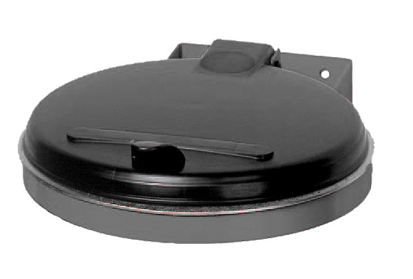 356-006755e7232936827 Abfallsammler für Wandbefestigung, verzinkt, B 400 x T 510mm, Deckel Kunststoff