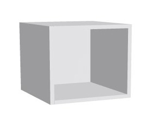 Aufsatz-Schrankregal 1 Ordnerhöhe 500mm breit Serie dataline
