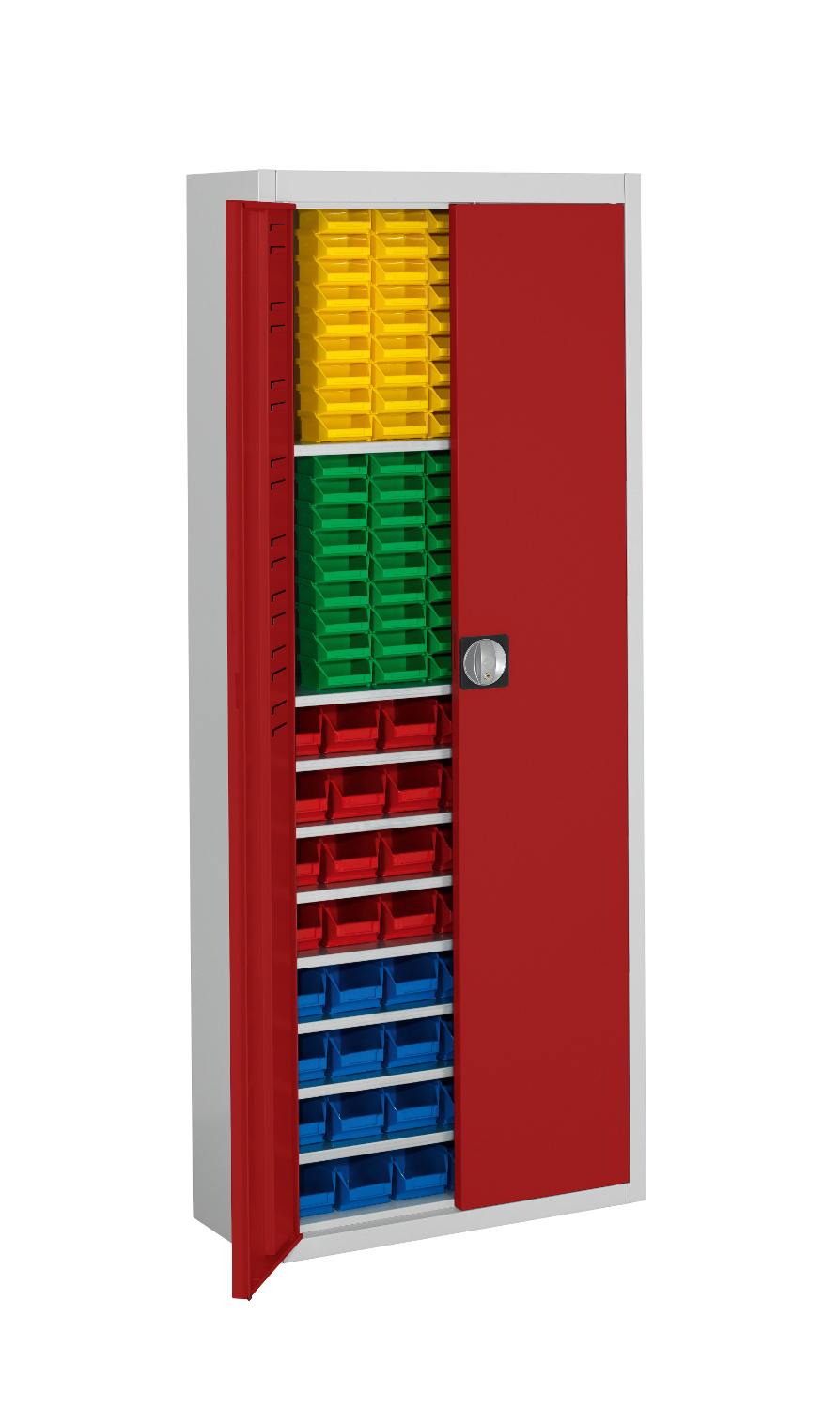 Stahl-Schrank mit Kästen Gr. 5+6