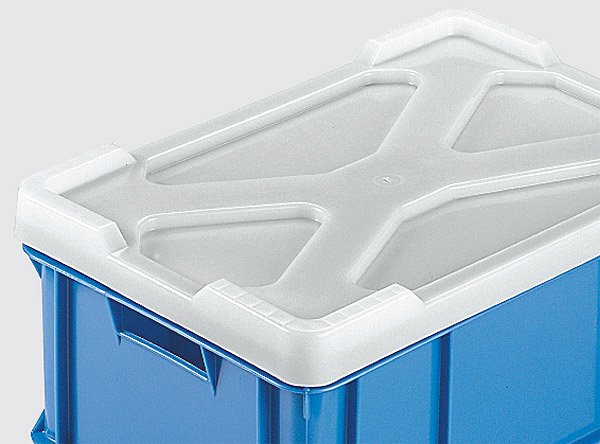 697-0020 Deckel, weiß, für Stapelkästen 372x275x170mm