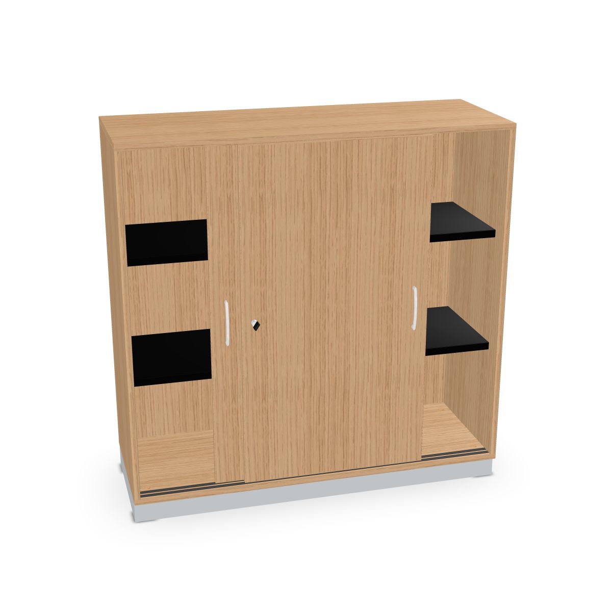 Schiebetürenschrank mit 3 Fächern Serie dataline