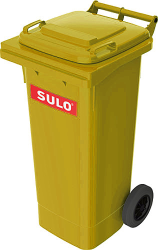 Kunststoff-Mülltonne fahrbar, 80 Liter