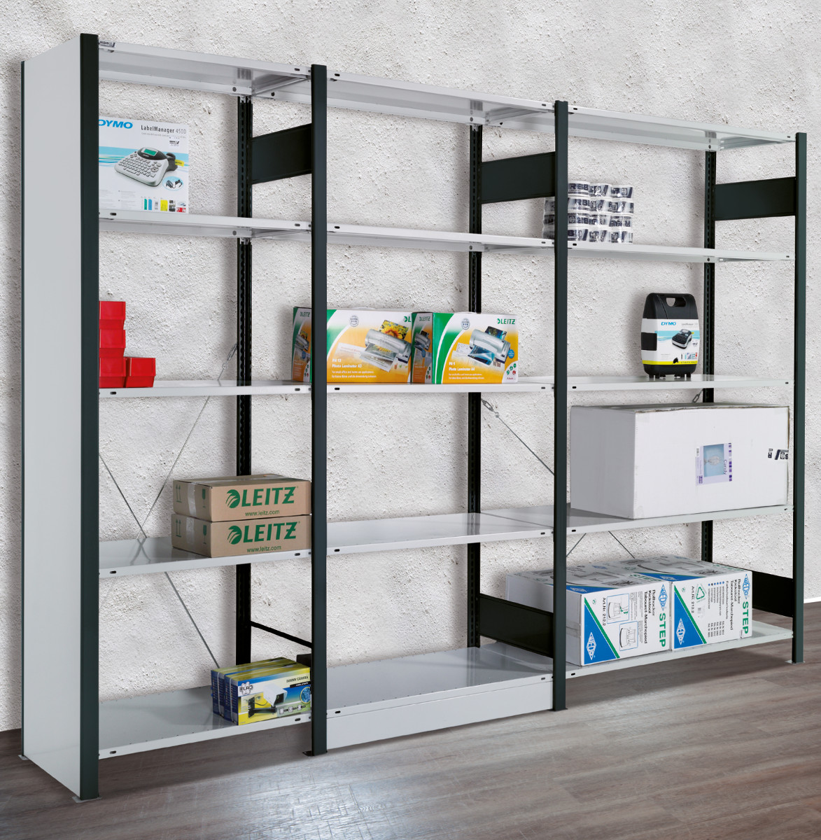 114-2665-00-b-roregal Büro-Regal Serie S25-STD, Bodentragkraft 150 kg