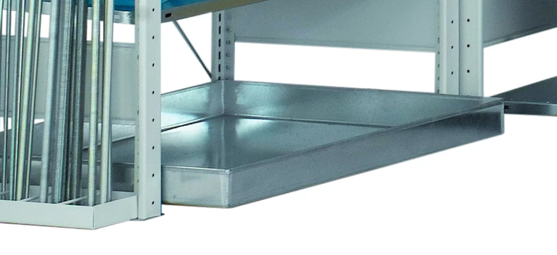 Schulte Auffangwanne für Öllager 950x650mm, verzinkt, Fassungsvermögen 30 l