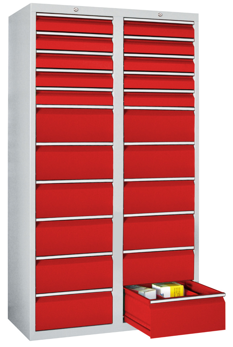 508-0228-3256bda2e75173f Schubladenschrank, 22 Schubladen, Serie 501-18
