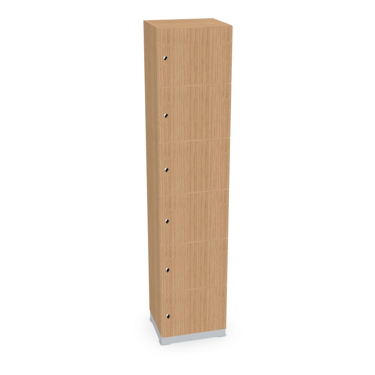 Schließfachschrank 6 Fächer 500mm breit Serie dataline
