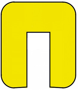 937-0076 Warn- und Schutzprofil, Kantenschutz Typ G zum Aufstecken