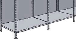 114-0050 Rückwand für Regal-Schraubsystem verzinkt